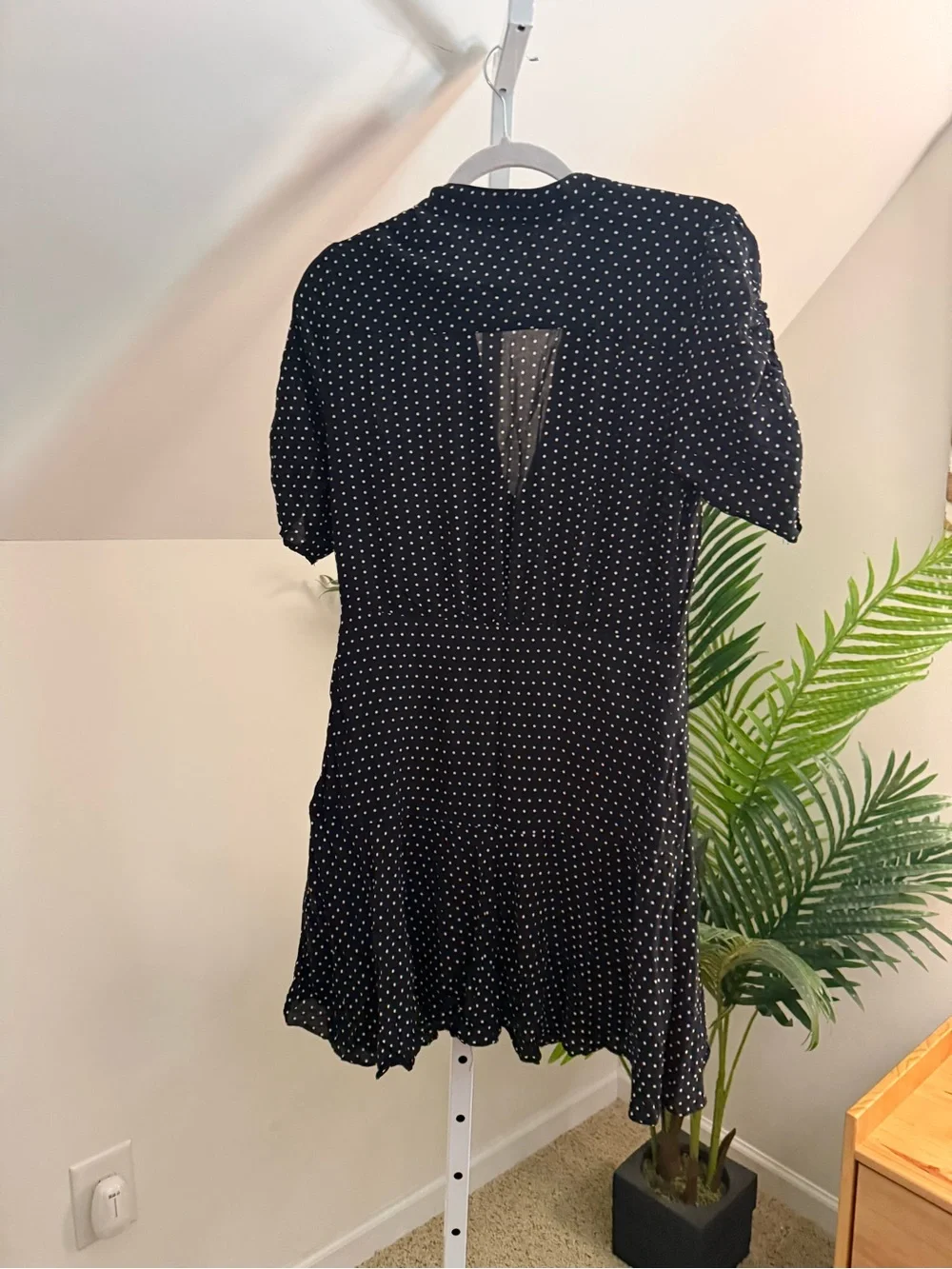 Free People black and white‎ Polka Dots Size medium